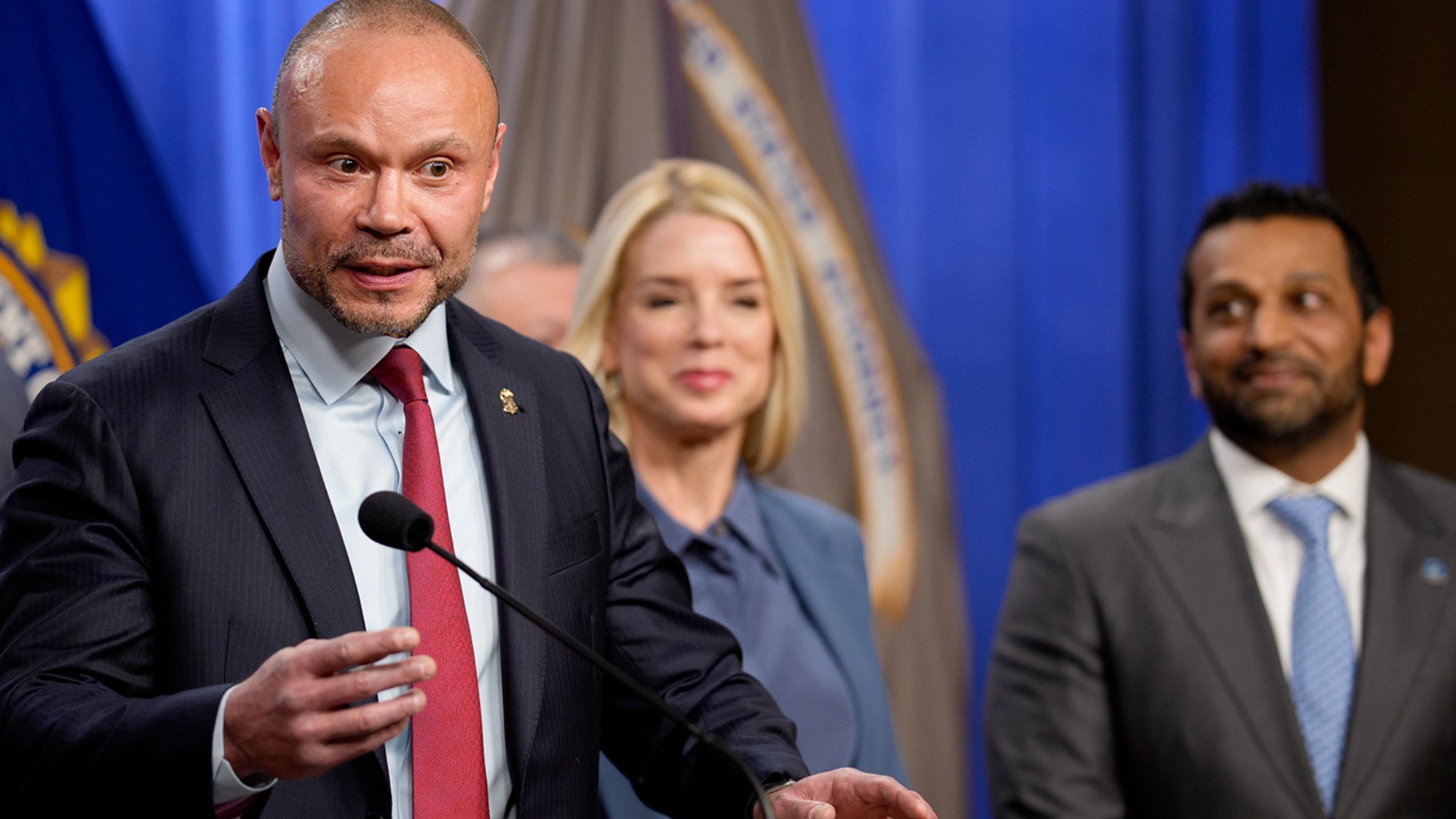 Bongino, Bondi, and FBI head Kash Patel