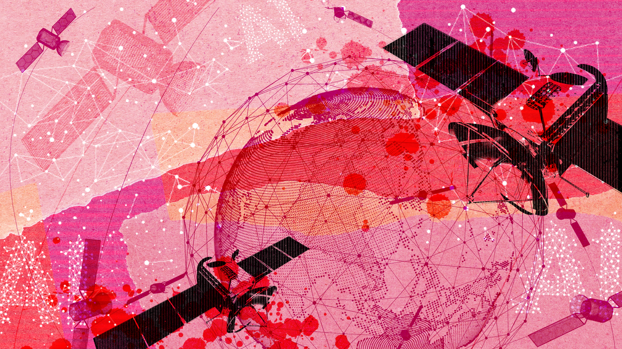 Illustration depicting space data centers 